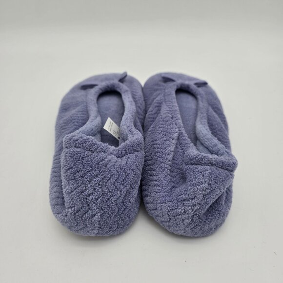 Isotoner Womens Rue Ballet Slippers Size M 6.5-7.5 Chevron Pattern Light Purple - Picture 3 of 6